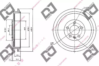 Тормозный барабан DJ PARTS BR1063